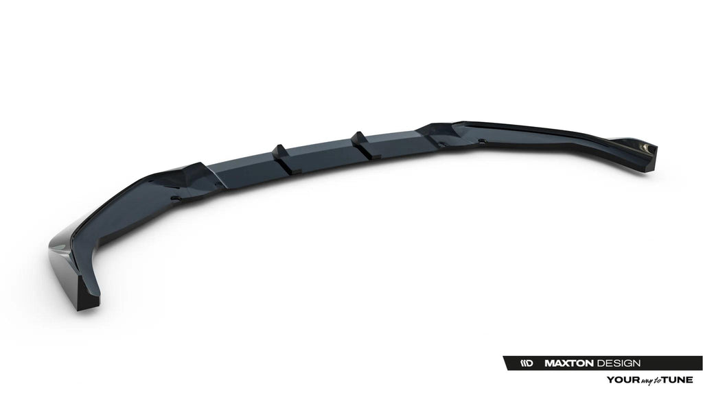 Maxton Design Street+ Spoilerlippe Front Ansatz V.2 passend für Toyota GR Yaris Mk4 Facelift schwarz Hochglanz
