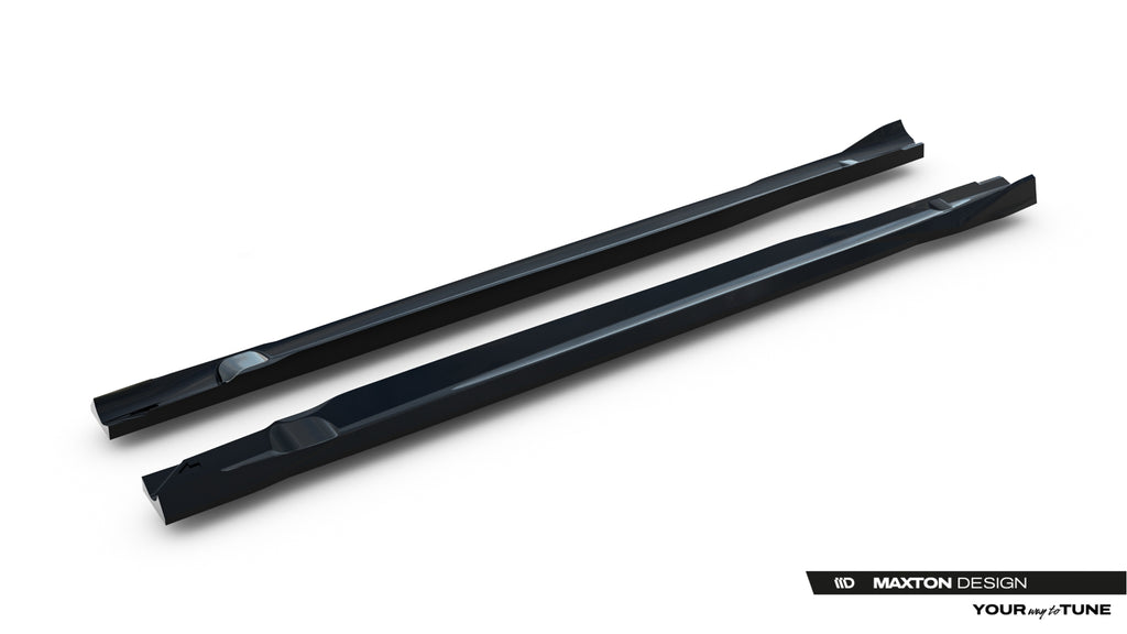 Maxton Design Street+ Seitenschweller Leisten passend für Mercedes-AMG CLE 53 Aero C236 schwarz Hochglanz