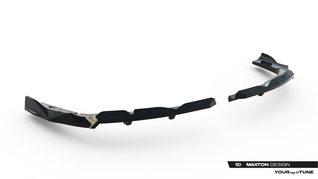 Maxton Design Street+ Mittlerer Diffusor RACE passend für BMW X3 M-Paket G45 schwarz Hochglanz