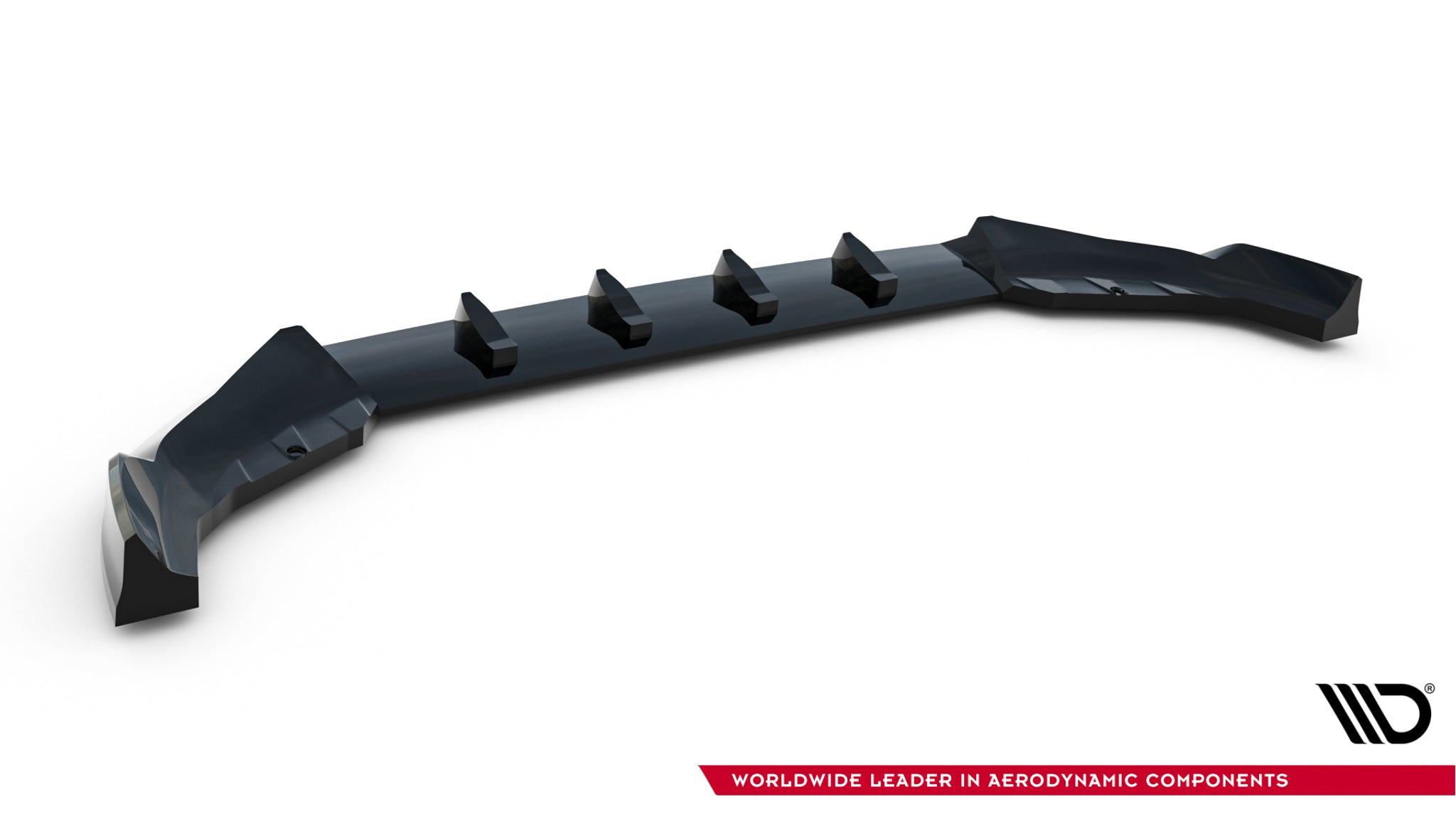 Maxton Design Street+ Spoilerlippe Front Ansatz passend für Mini Countryman JCW U25 schwarz Hochglanz