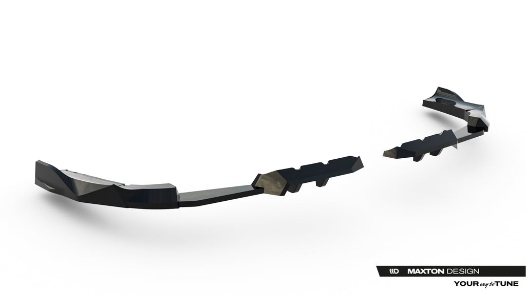 Maxton Design Street+ Mittlerer Diffusor RACE passend für BMW X3 M50 G45 schwarz Hochglanz