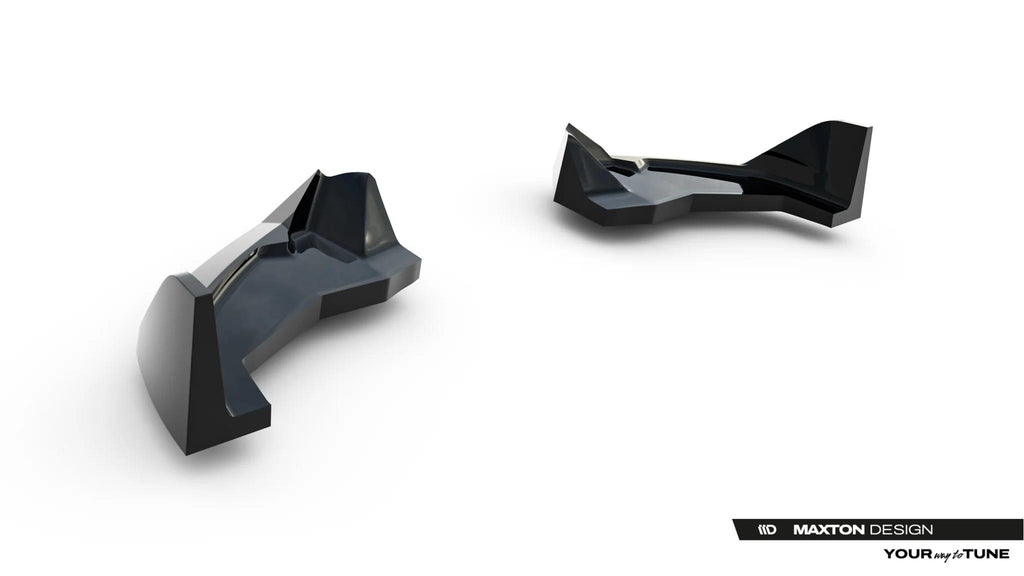 Maxton Design Heck Ansatz Flaps Diffusor V.4 passend für Toyota GR Yaris Mk4 Facelift schwarz Hochglanz