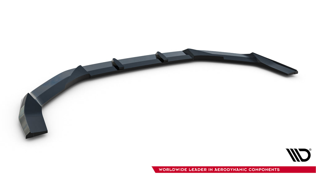 Maxton Design Street+ Spoilerlippe Front Ansatz V.1 passend für Audi RS3 Sportback 8Y Facelift schwarz Hochglanz