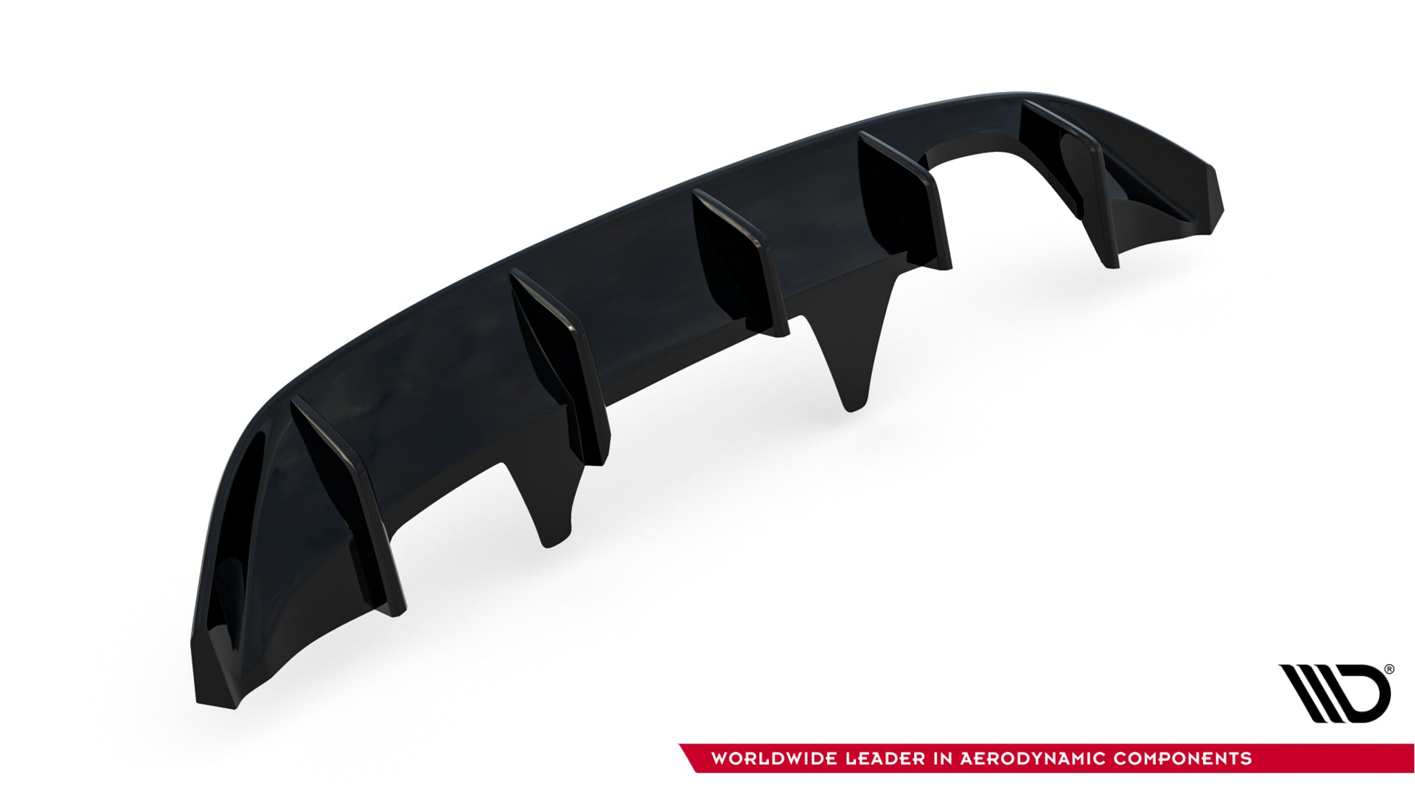 Maxton Design Diffusor Heck Ansatz passend für Ford Fiesta Mk8 ST-Line schwarz Hochglanz