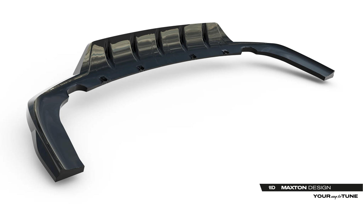 Maxton Design Street+ Mittlerer Diffusor RACE für Jaecoo 7 Hybrid Mk1 [2023-] | Schwarz Hochglanz | ABS-Kunststoff
