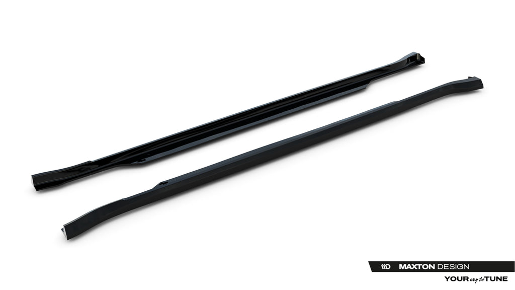Maxton Design Street+ Seitenschweller Leisten passend für Land Rover Defender 110 Mk4 schwarz Hochglanz