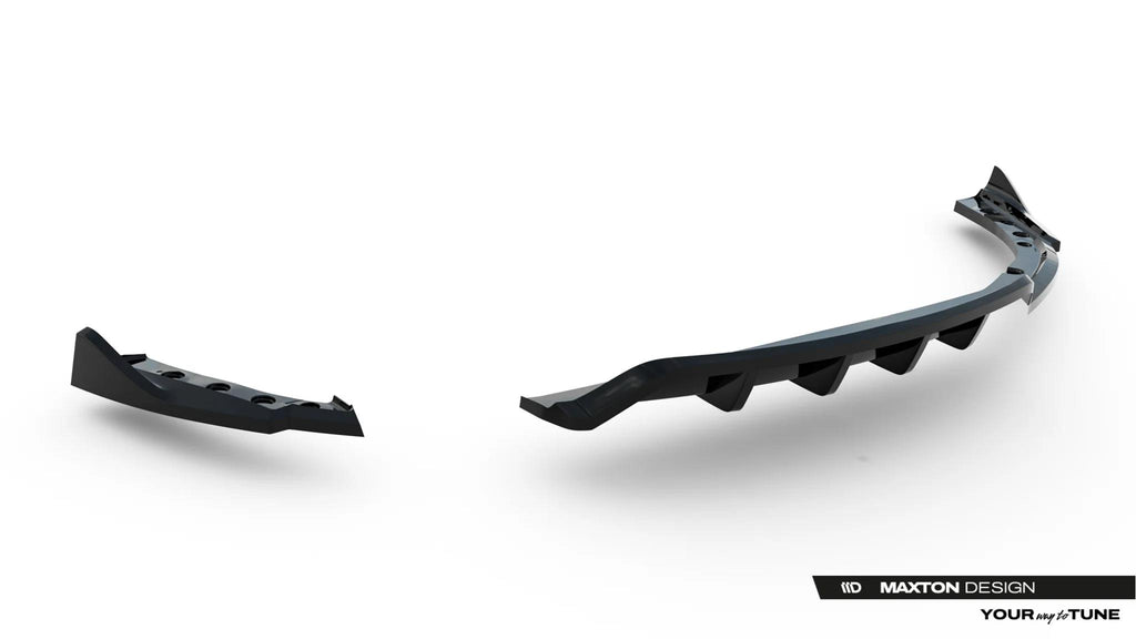Maxton Design Street+ Mittlerer Diffusor Race V.2 Passend für Bmw Z4 M-Paket E89 Facelift Schwarz Hochglanz