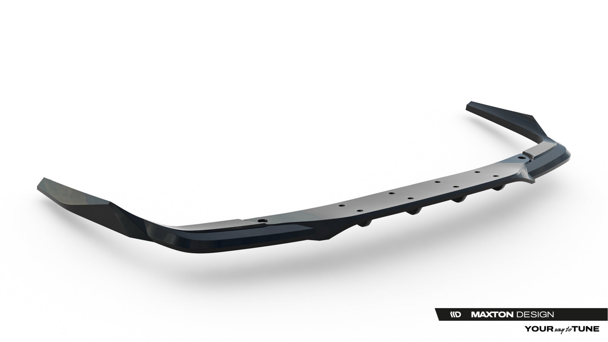 Maxton Design Street+ Mittlerer Diffusor RACE passend für Mercedes-AMG C63 Limousine / Kombi W206 / S206 schwarz Hochglanz