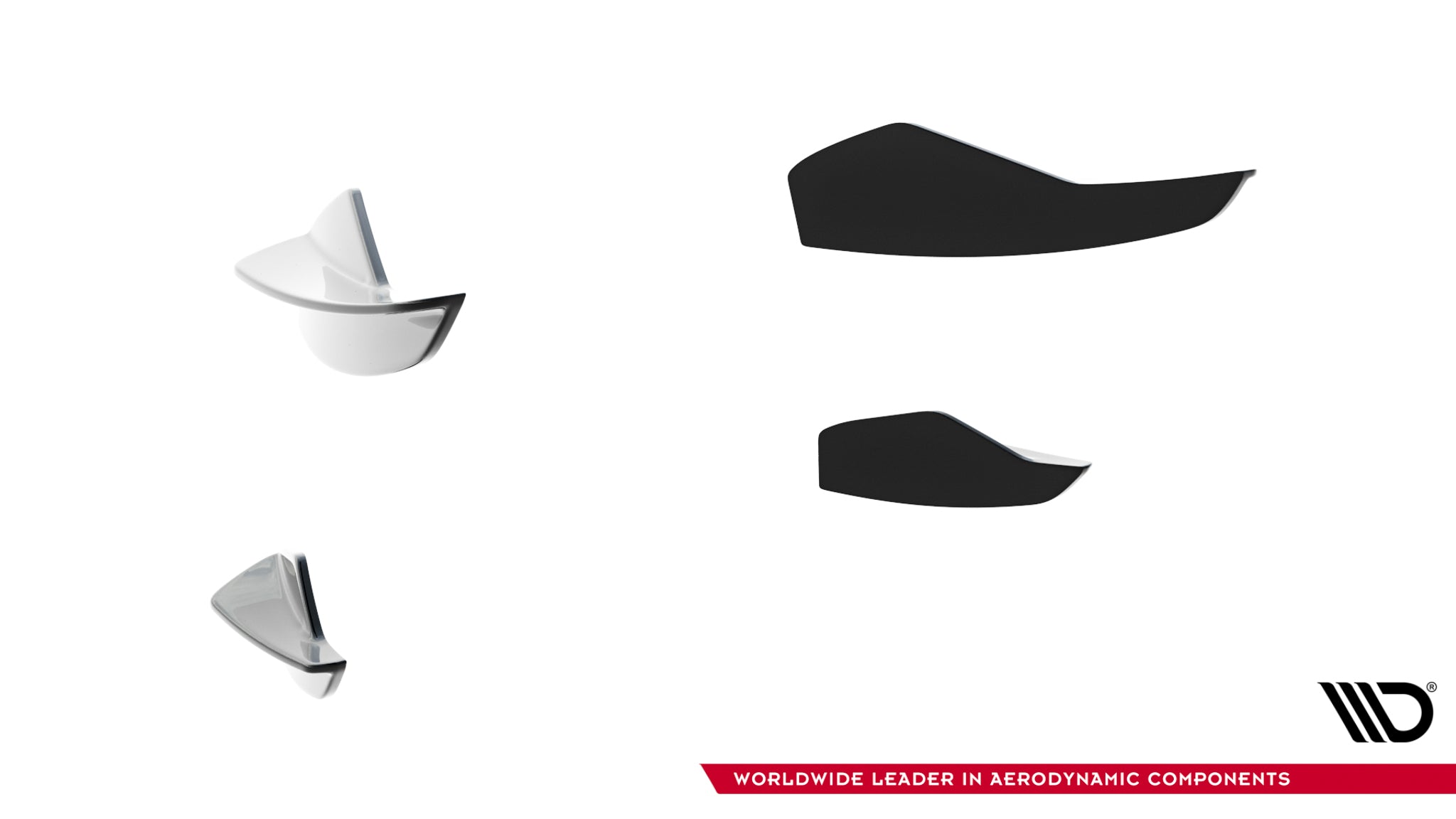 Maxton Design Stoßstangen Flaps Wings vorne Canards passend für Audi A5 S-Line / S5 Limousine / Avant B10