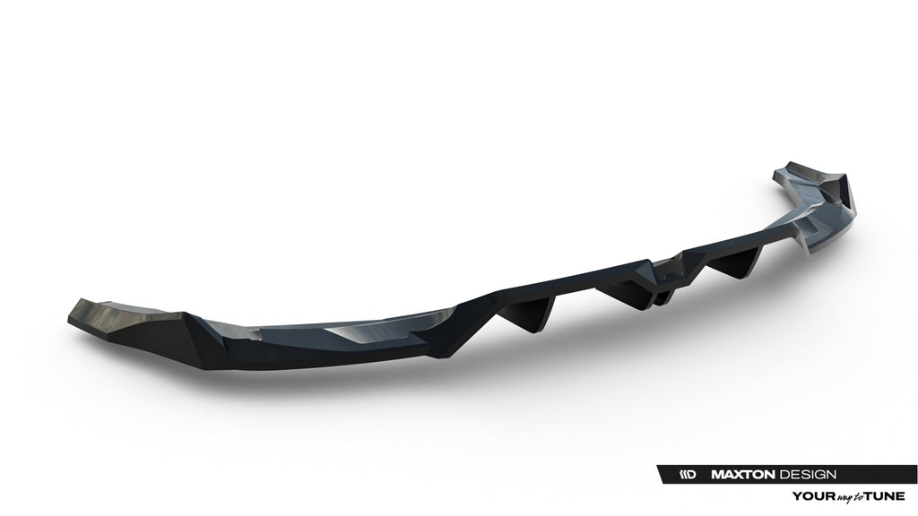 Maxton Design Street+ Mittlerer Diffusor RACE passend für V.1 Audi RS3 Sportback 8Y Facelift schwarz Hochglanz