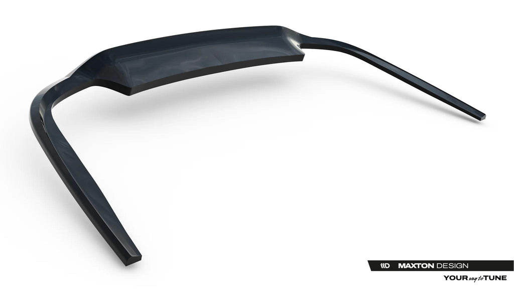 Maxton Design Street+ Mittlerer Diffusor Race Passend für Audi A8 S-Line Long D5 Facelift Schwarz Hochglanz