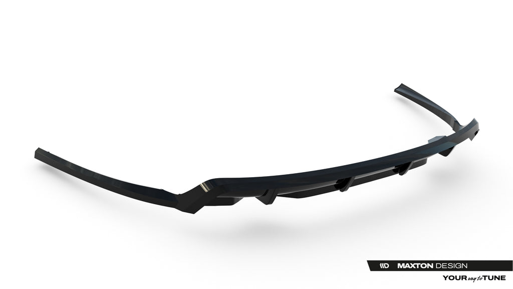 Maxton Design Street+ Mittlerer Diffusor Race Passend für Land Rover Discovery Hse Mk5 Facelift Schwarz Hochglanz