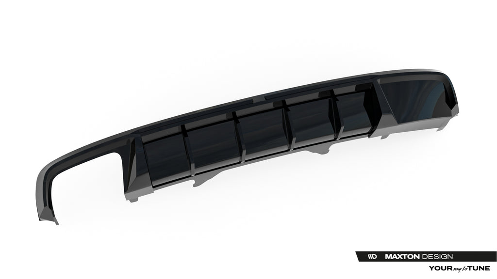 Maxton Design Diffusor Heck Ansatz V.2 passend für Audi A4 S-Line Limousine / Avant B9