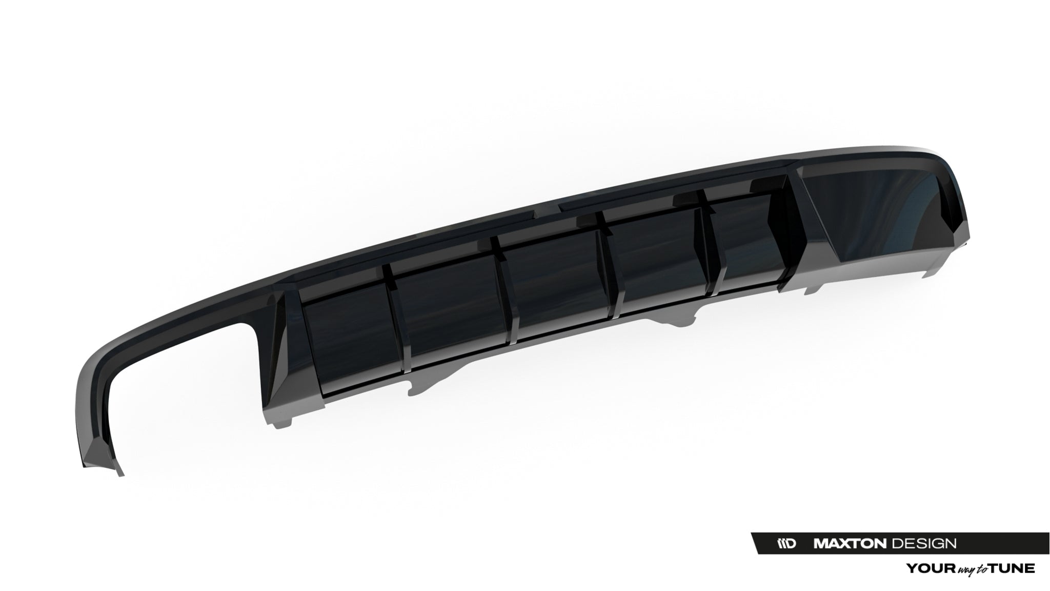 Maxton Design Diffusor Heck Ansatz V.2 passend für Audi A4 S-Line Limousine / Avant B9