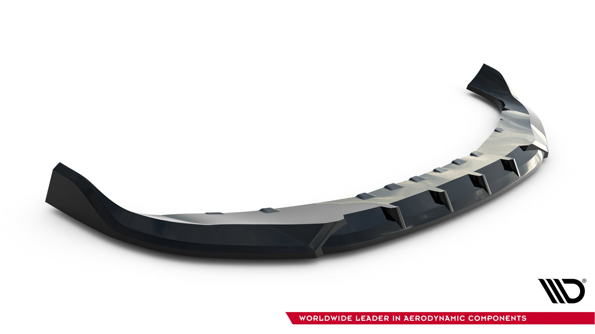 Maxton Design Street+ Spoilerlippe Front Ansatz V.1 passend für BMW 7 G70 schwarz Hochglanz