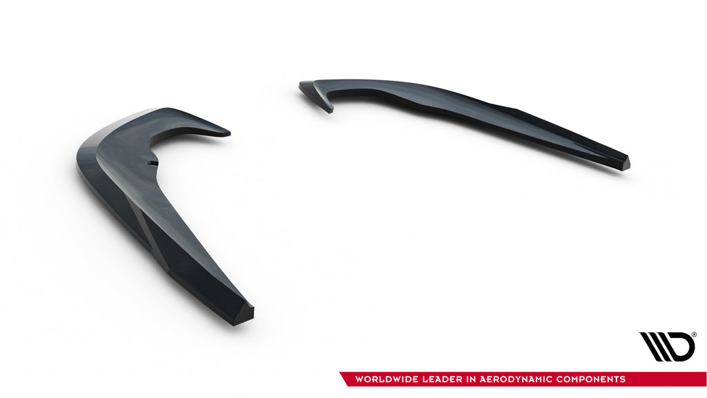 Maxton Design Heck Ansatz Flaps Diffusor passend für Skoda Octavia Liftback / Combi Mk4 Facelift schwarz Hochglanz