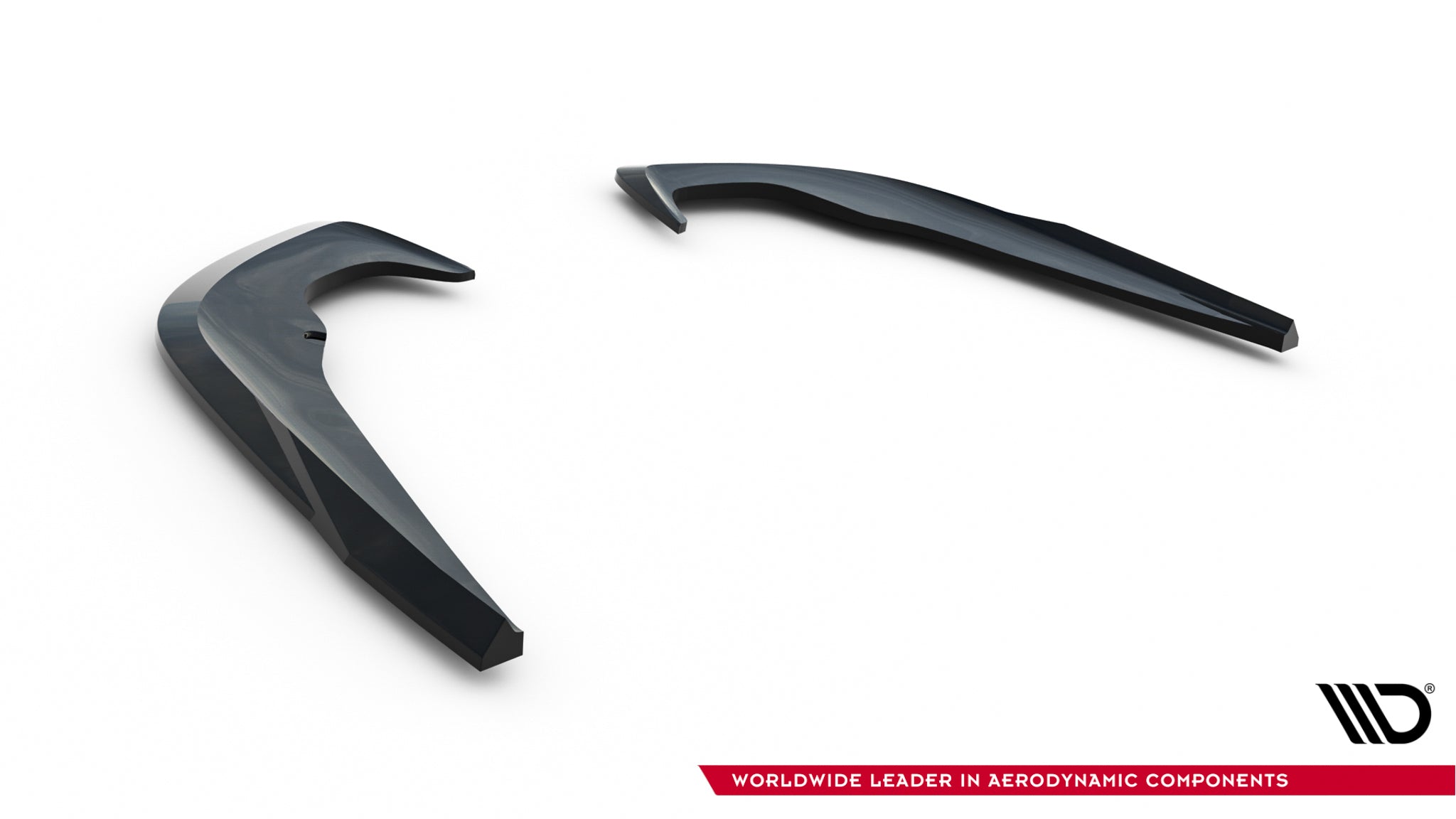 Maxton Design Heck Ansatz Flaps Diffusor passend für Skoda Octavia Liftback / Combi Mk4 Facelift schwarz Hochglanz