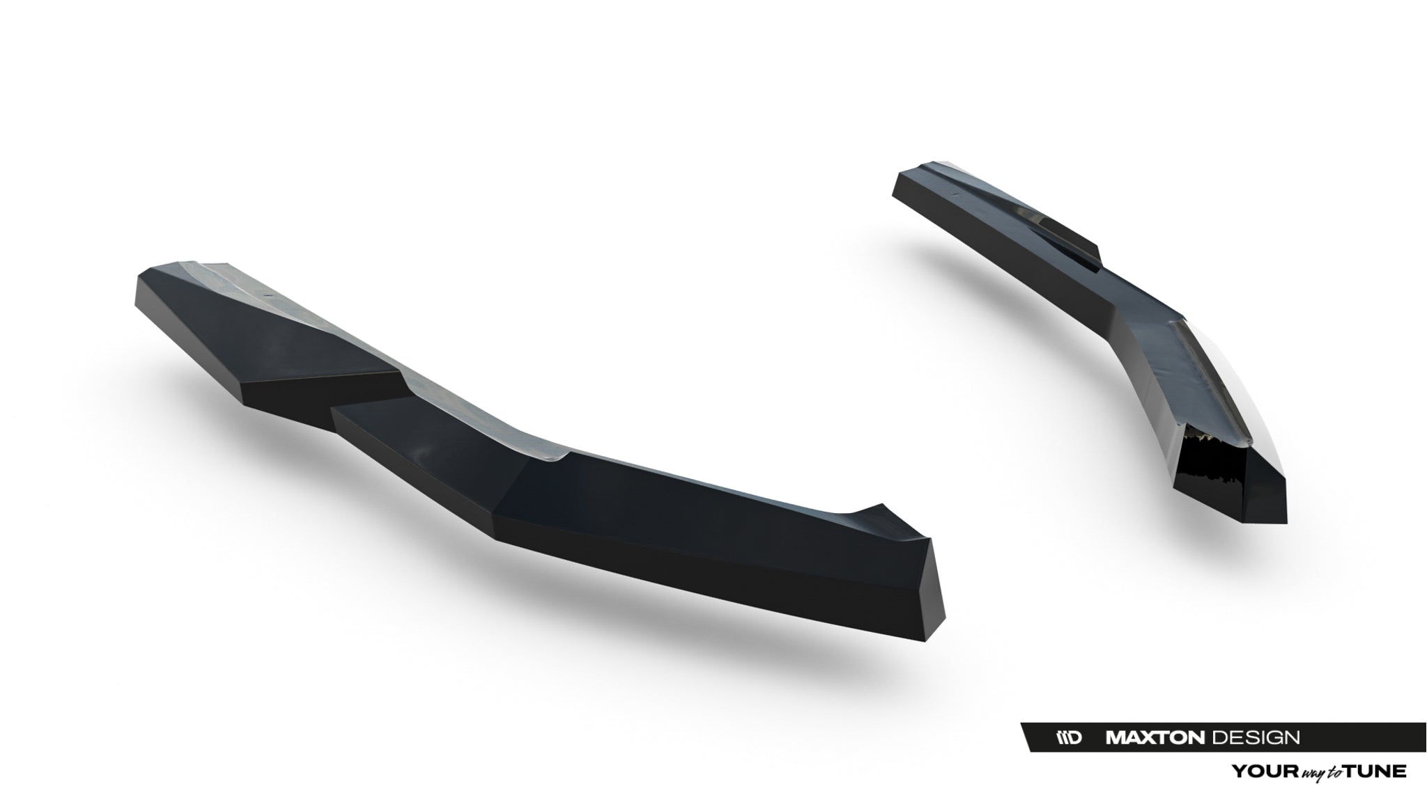 Maxton Design Heck Ansatz Flaps Diffusor passend für Lexus IS 500 Mk3 Facelift 2 (XE30) schwarz Hochglanz