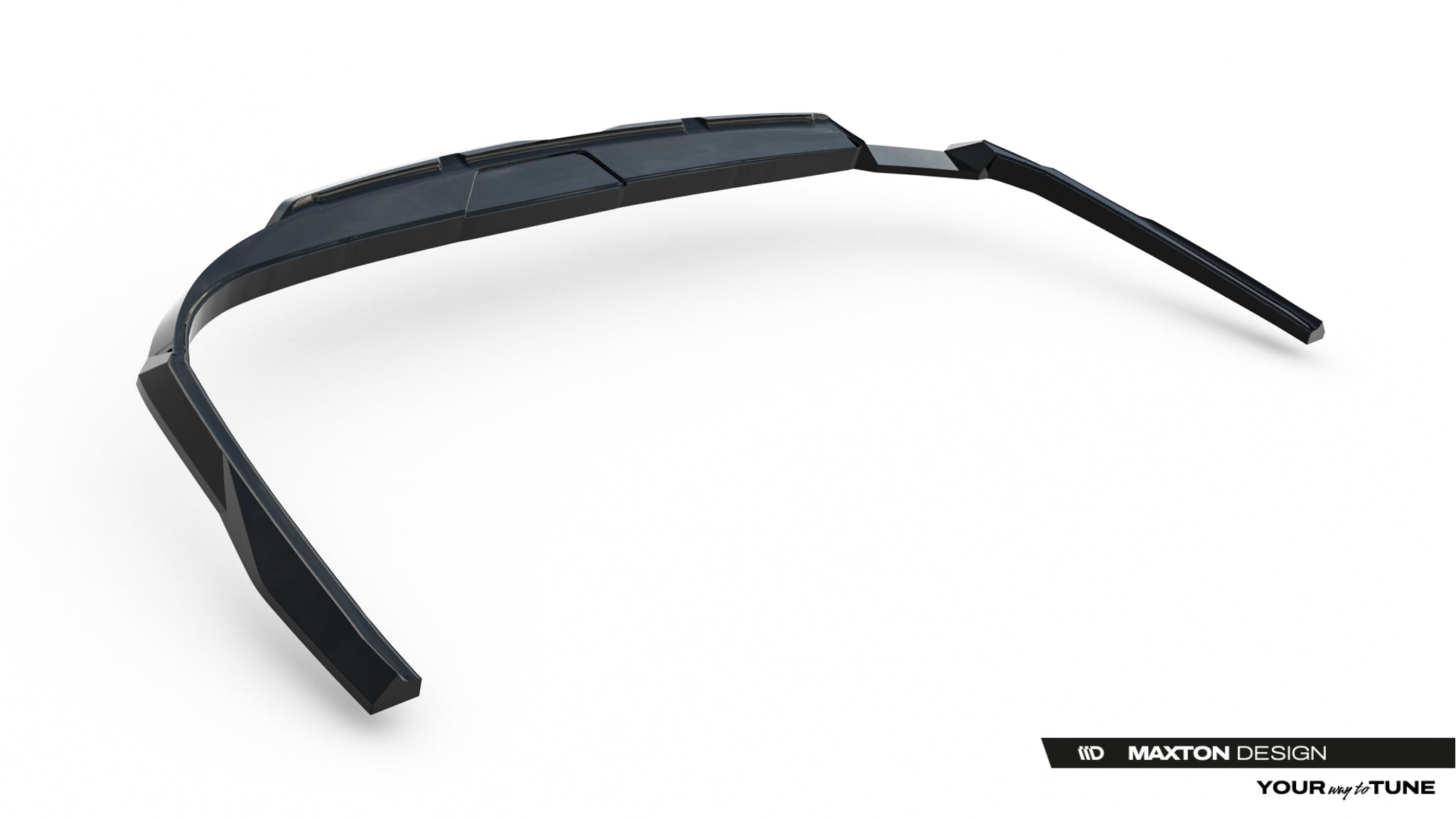 Maxton Design Street+ Mittlerer Diffusor RACE passend für V.1 Audi A6 S-Line C9 schwarz Hochglanz