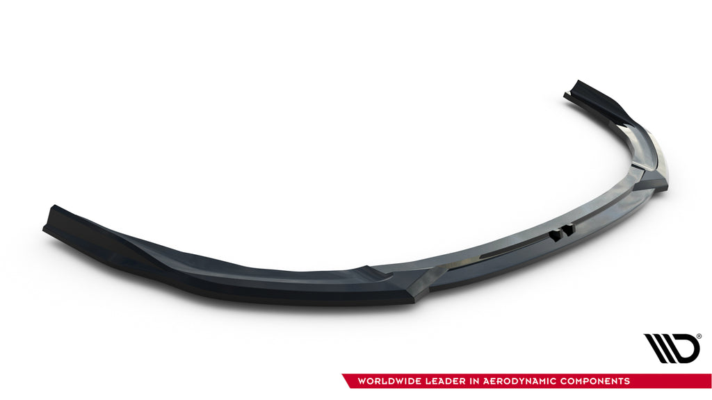 Maxton Design Street+ Spoilerlippe Front Ansatz V.3 passend für BMW M135i M Performance F70 schwarz Hochglanz