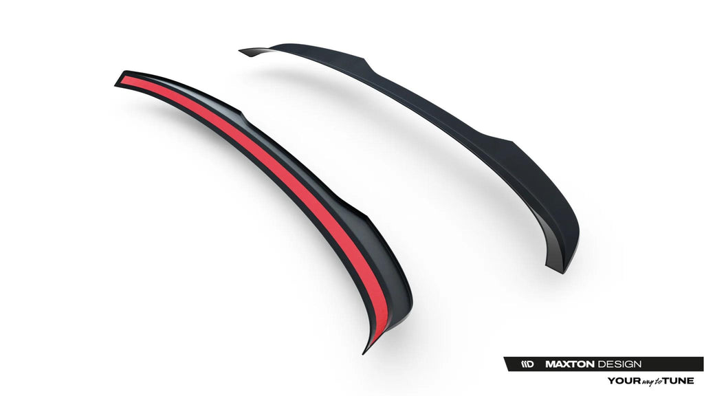 Maxton Design Heckspoiler Lippe Skoda Scala Mk1 Facelift Schwarz Hochglanz