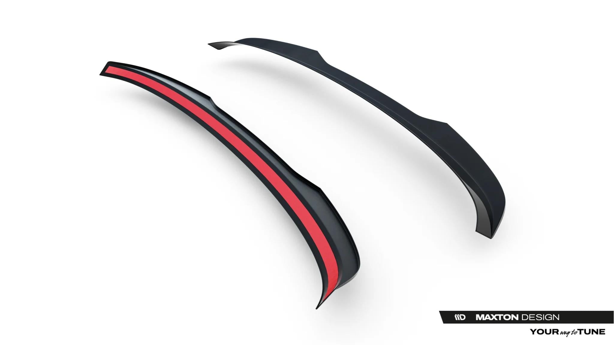 Maxton Design Heckspoiler Lippe Skoda Scala Mk1 Facelift Schwarz Hochglanz