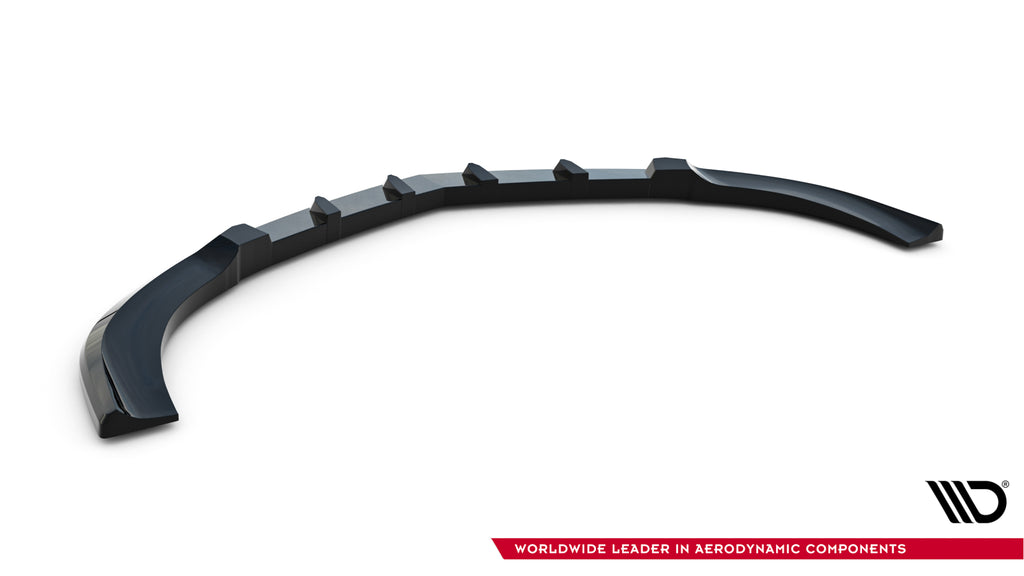 Maxton Design Street+ Spoilerlippe Front Ansatz V.1 passend für Mercedes-Benz SL 63 AMG R231 schwarz Hochglanz