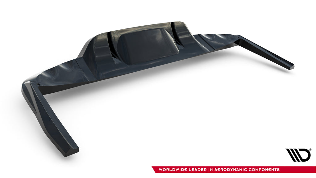 Maxton Design Street+ Mittlerer Diffusor RACE passend für Mercedes-AMG GLC 43 X254 schwarz Hochglanz