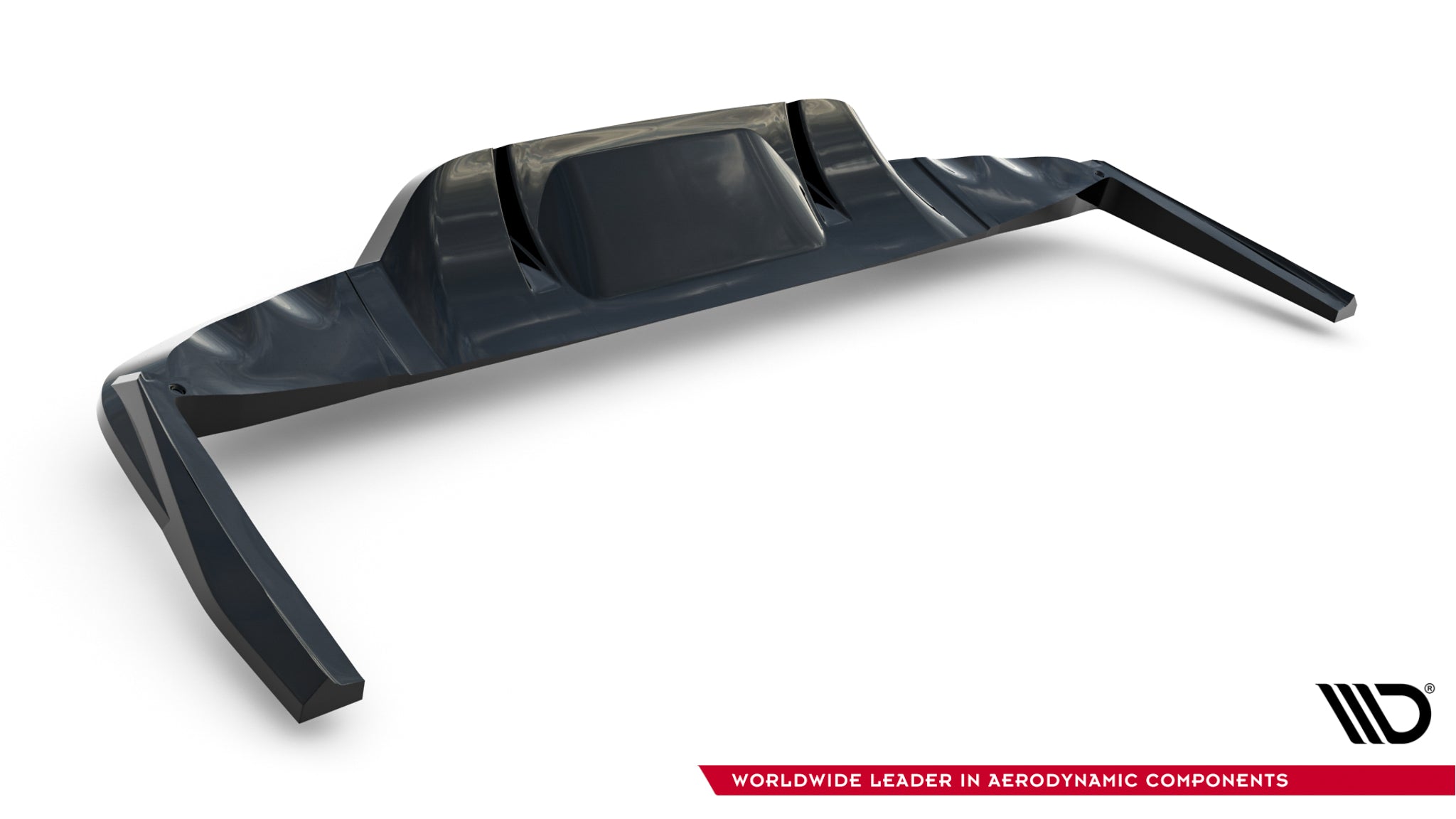 Maxton Design Street+ Mittlerer Diffusor RACE passend für Mercedes-AMG GLC 43 X254 schwarz Hochglanz