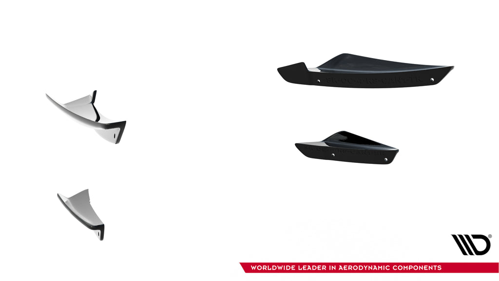 Maxton Design Stoßstangen Flaps Wings vorne Canards passend für Skoda Octavia RS Mk4