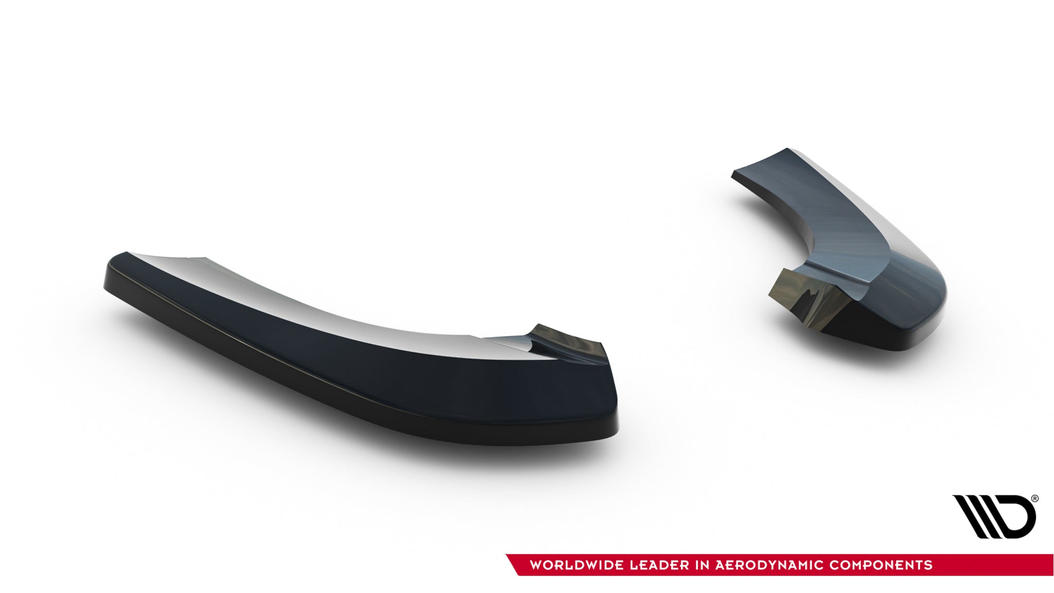 Maxton Design Heck Ansatz Flaps Diffusor passend für Mercedes-Benz B W246 schwarz Hochglanz