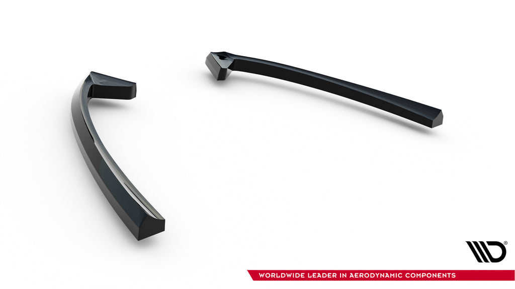 Maxton Design Heck Ansatz Flaps Diffusor passend für Ford Mondeo ST-Line Limousine Mk4 Facelift schwarz Hochglanz