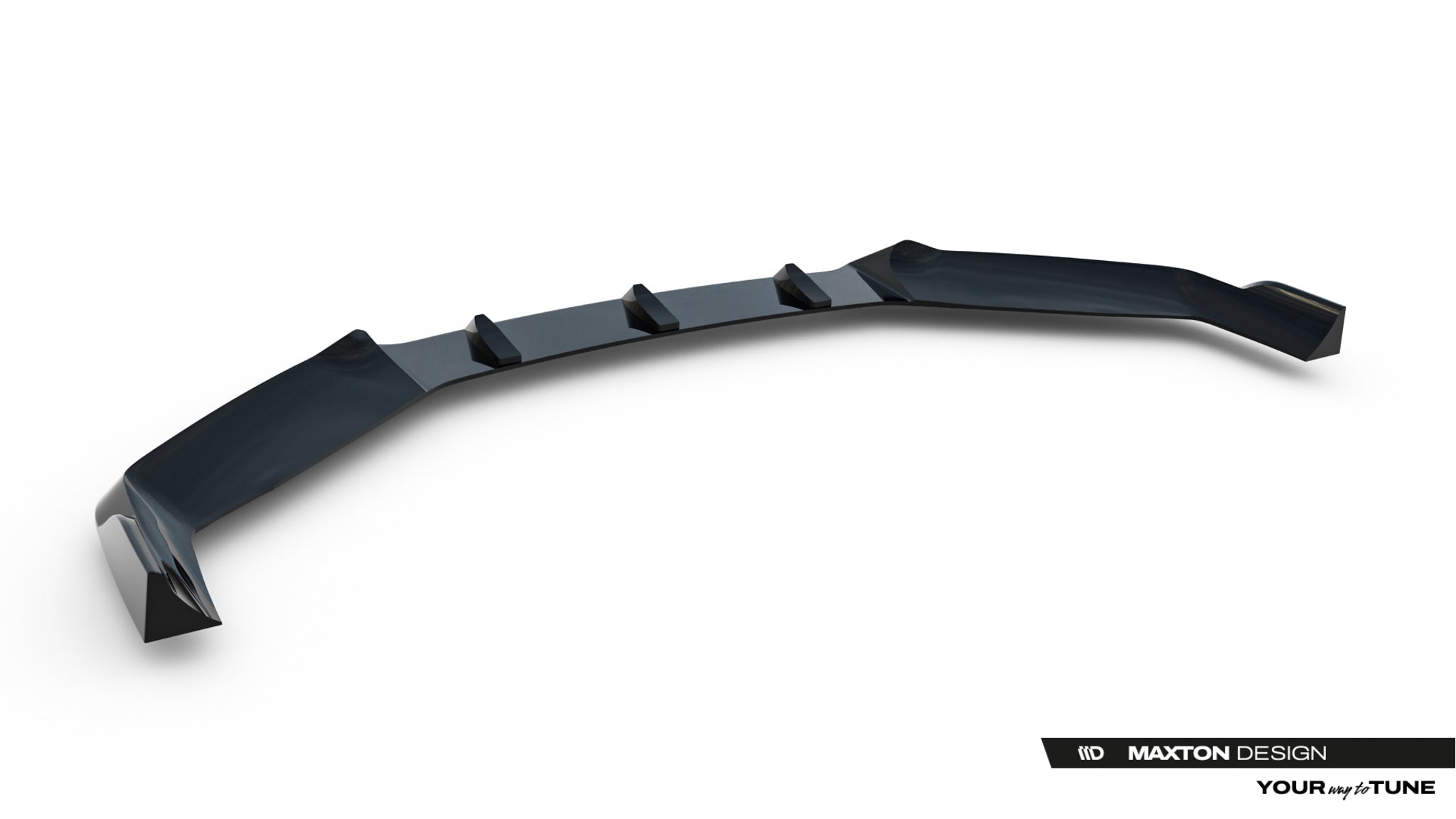 Maxton Design Street+ Spoilerlippe Front Ansatz V.4 passend für BMW 7 M-Paket / M760e / i7 M-Paket G70 schwarz Hochglanz