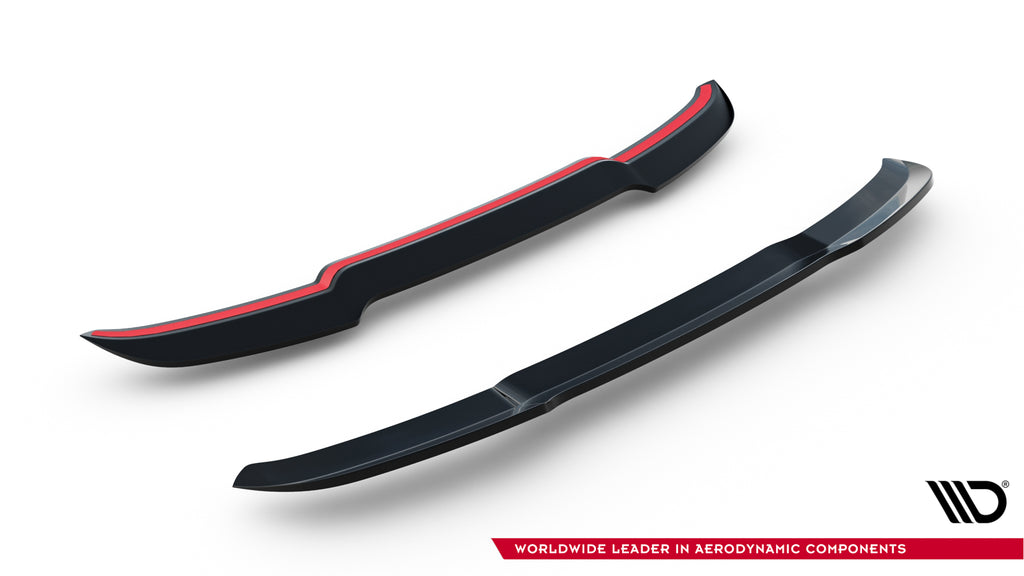Maxton Design Spoiler CAP V.1 passend für BMW 1er M-Paket F70 schwarz Hochglanz