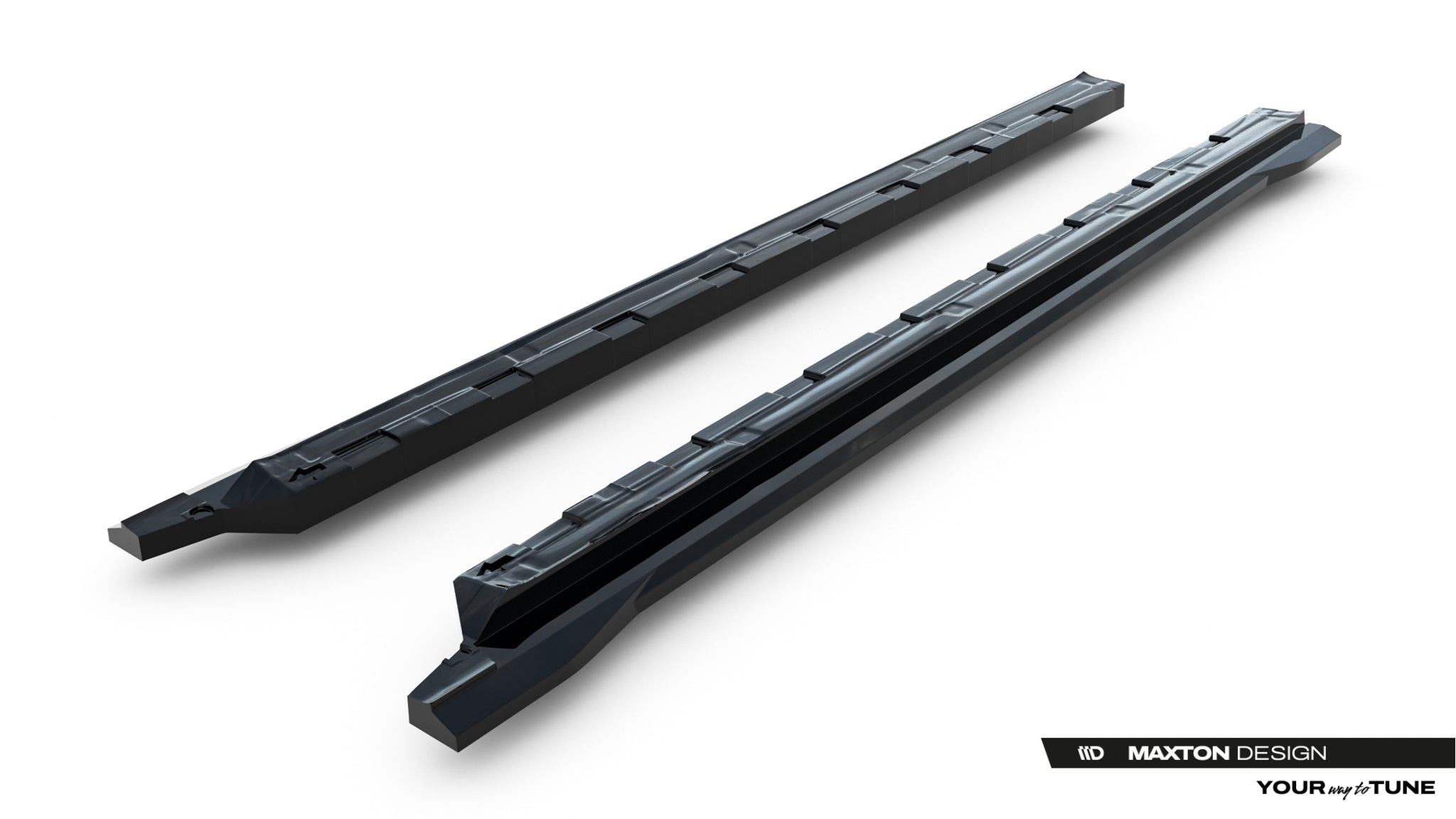 Maxton Design Street+ Seitenschweller Leisten passend für Jaecoo 7 Mk1 schwarz Hochglanz