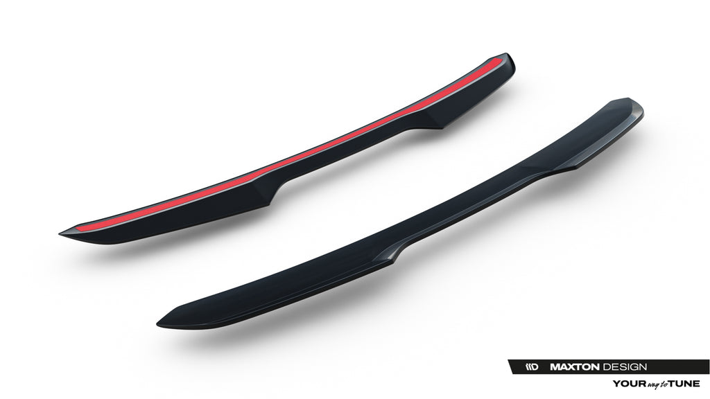 Maxton Design Niedriger Spoiler CAP passend für Subaru WRX STI Mk2 schwarz Hochglanz