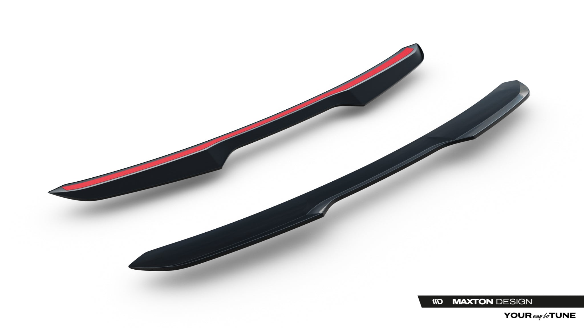 Maxton Design Niedriger Spoiler CAP passend für Subaru WRX STI Mk2 schwarz Hochglanz