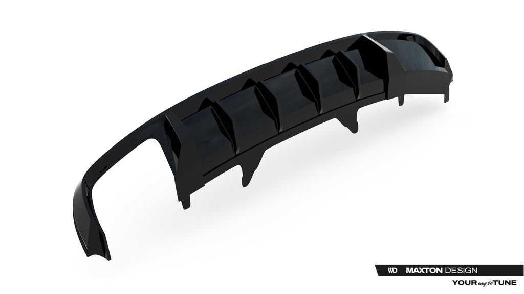 Maxton Design Diffusor Heck Ansatz V.2 passend für Audi A4 S-Line Limousine / Avant B9