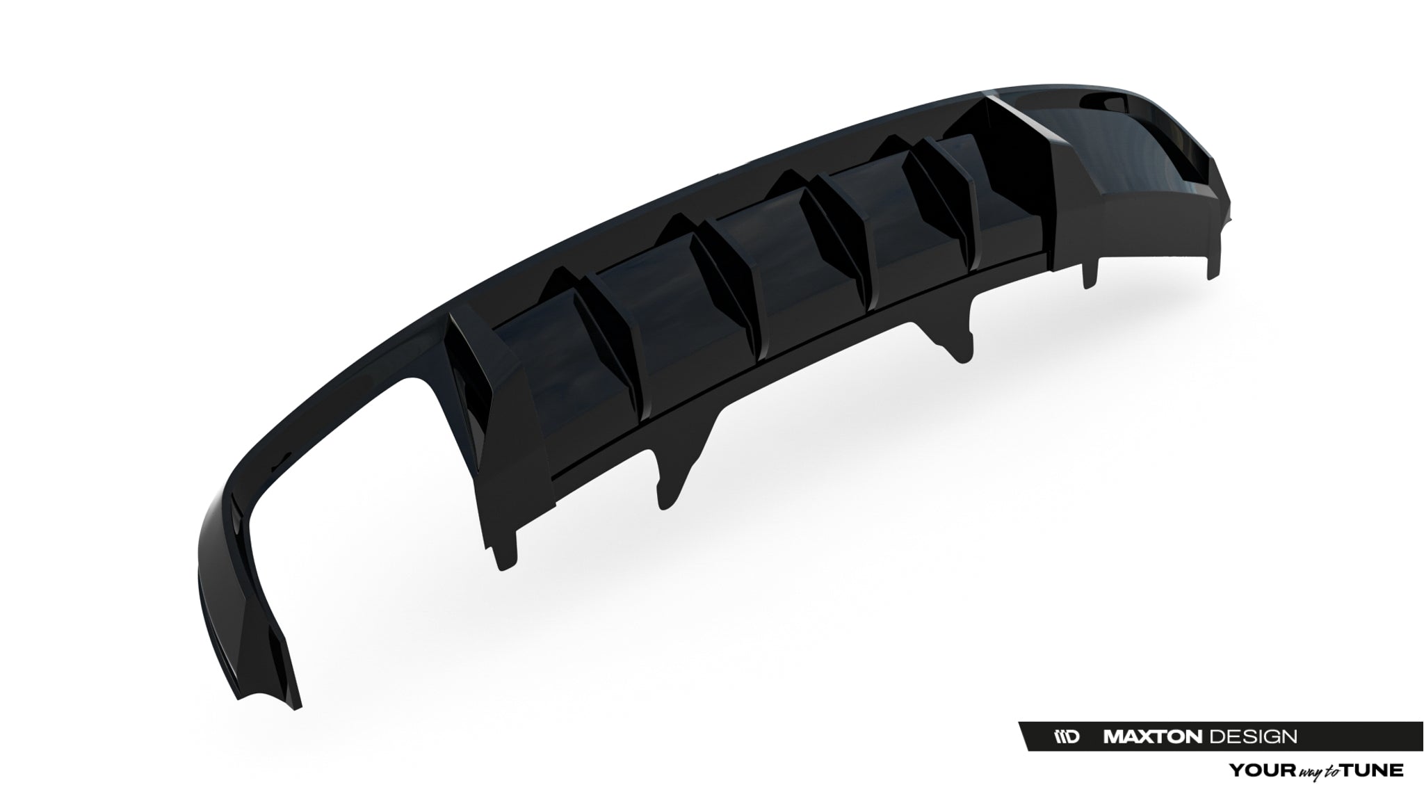 Maxton Design Diffusor Heck Ansatz V.2 passend für Audi A4 S-Line Limousine / Avant B9