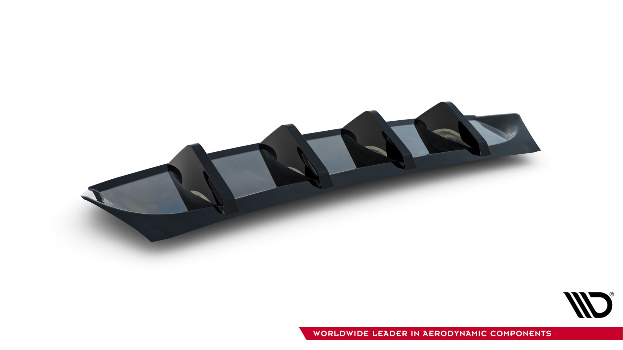 Maxton Design Diffusor Heck Ansatz passend für Skoda Octavia Sportline Liftback / Combi Mk4 Facelift schwarz Hochglanz