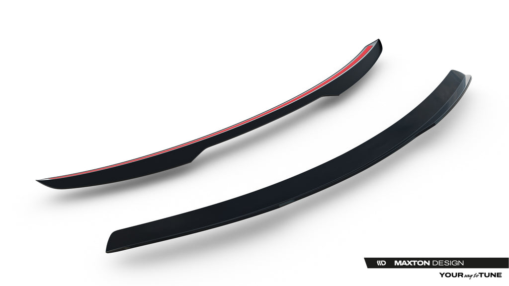 Maxton Design Spoiler CAP passend für Land Rover Range Rover Sport Mk2 Facelift schwarz Hochglanz