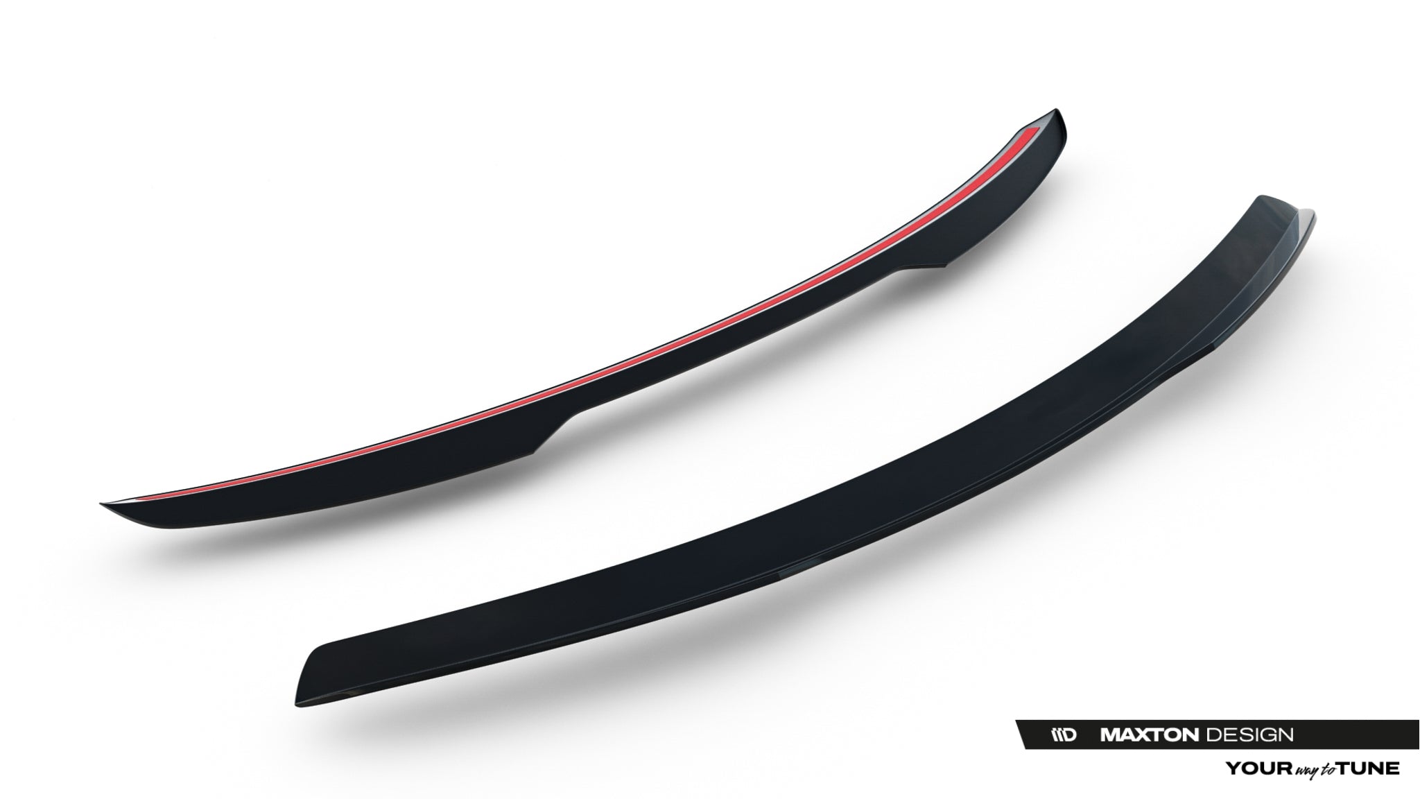 Maxton Design Spoiler CAP passend für Land Rover Range Rover Sport Mk2 Facelift schwarz Hochglanz