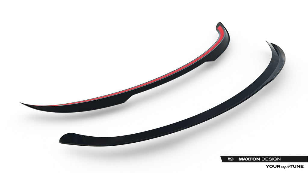 Maxton Design Spoiler CAP passend für Tesla Model Y Premium Mk1 Facelift schwarz Hochglanz