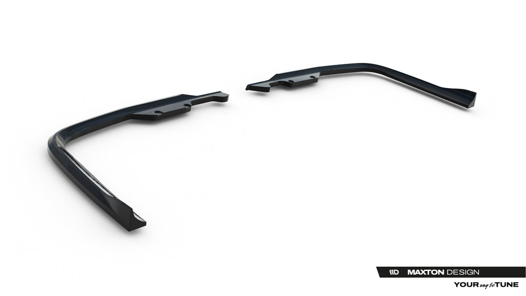 Maxton Design Heck Ansatz Flaps Diffusor passend für VW Transporter T7 schwarz Hochglanz