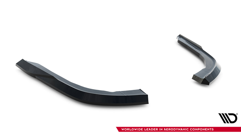Maxton Design Heck Ansatz Flaps Diffusor passend für BMW 4er Cabrio / Coupe F33 / F32 schwarz Hochglanz