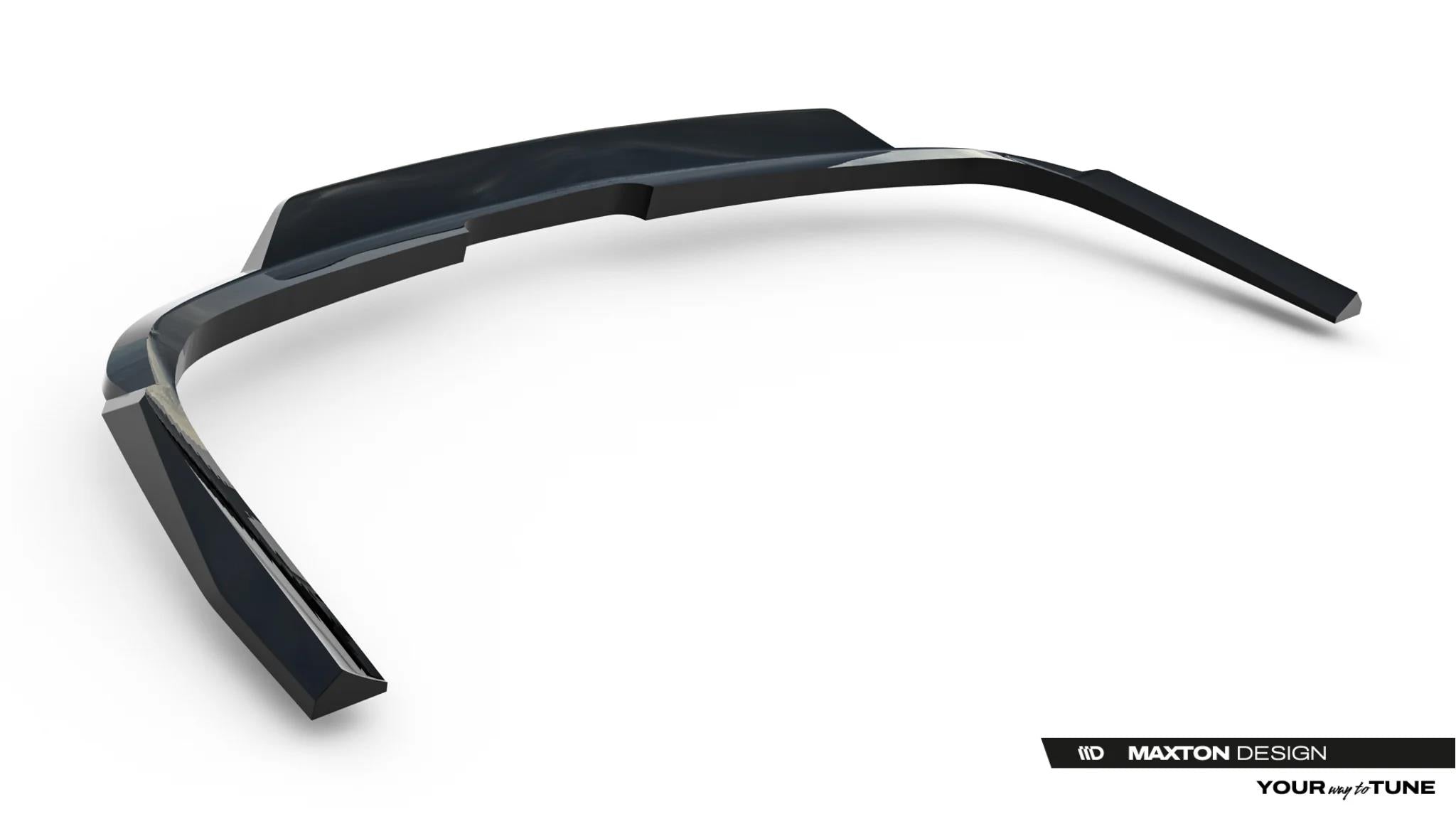 Maxton Design Street+ Mittlerer Diffusor Race Passend für Volvo Xc90 Mk2 Facelift 2 Schwarz Hochglanz