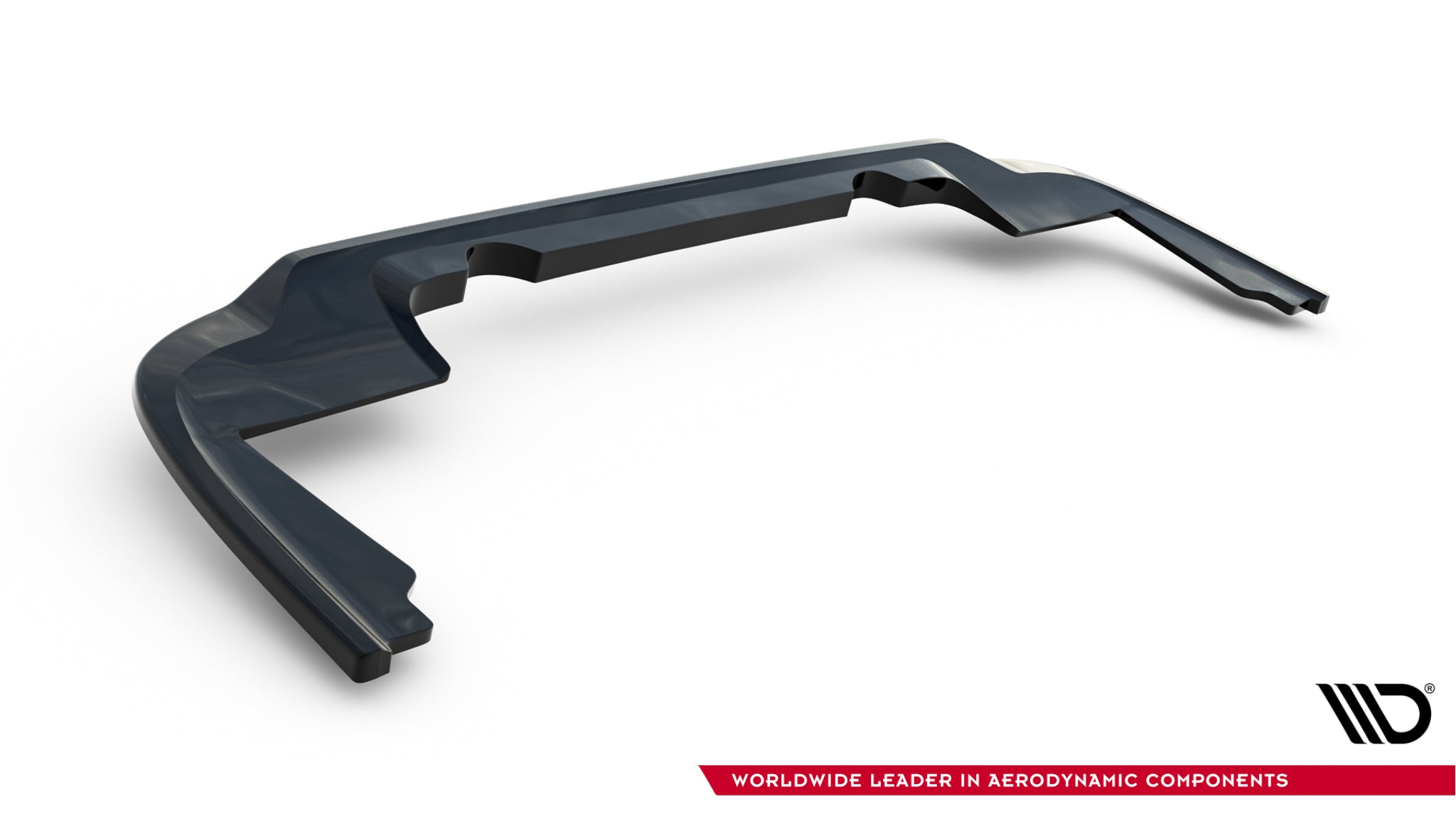 Maxton Design Street+ Mittlerer Diffusor RACE passend für Peugeot Partner Long Mk3 schwarz Hochglanz
