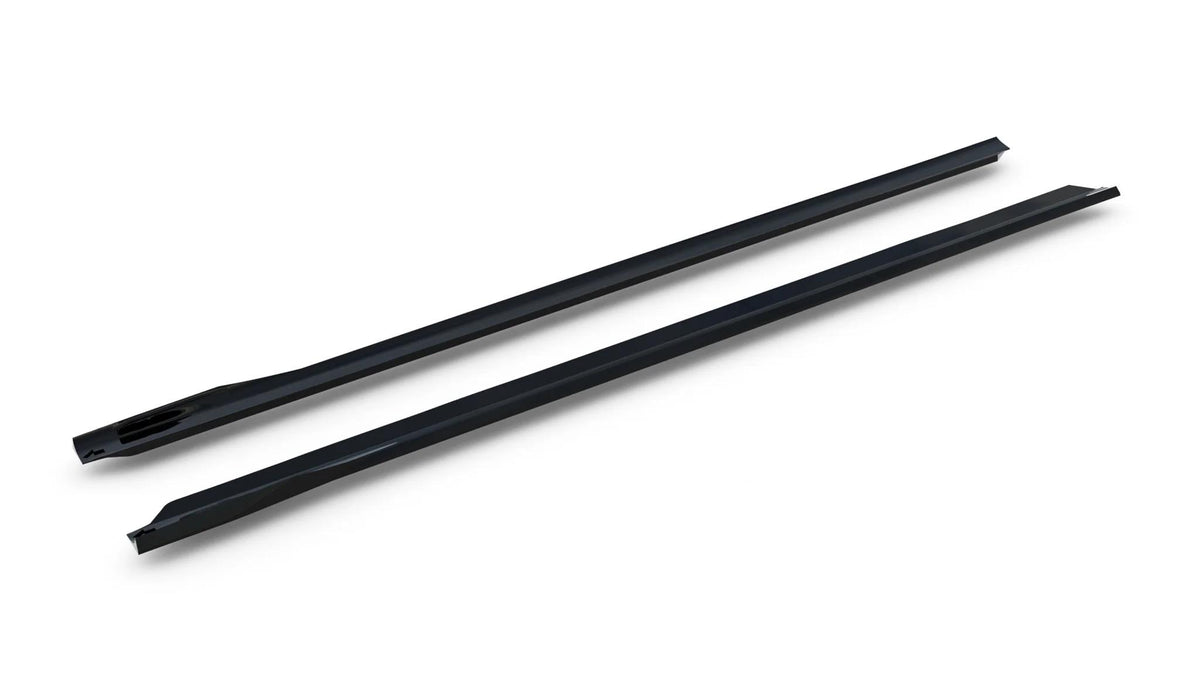 Maxton Design Street+ Seitenschweller Leisten V.2 für BMW i7 e-Drive50 M-Paket / i7 x-Drive60 M-Paket / i7 M70 xDrive M-Paket G70 [2022-2026] | Schwarz Hochglanz | ABS-Kunststoff | mit TTG (eintragungsfrei)