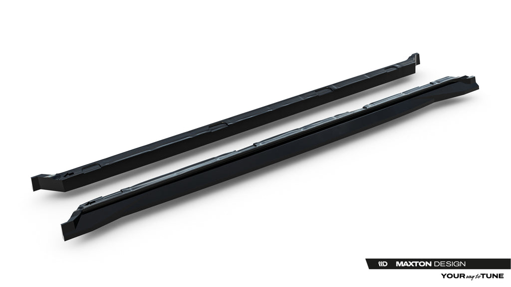Maxton Design Street+ Seitenschweller Leisten passend für Skoda Kodiaq RS Mk2 schwarz Hochglanz