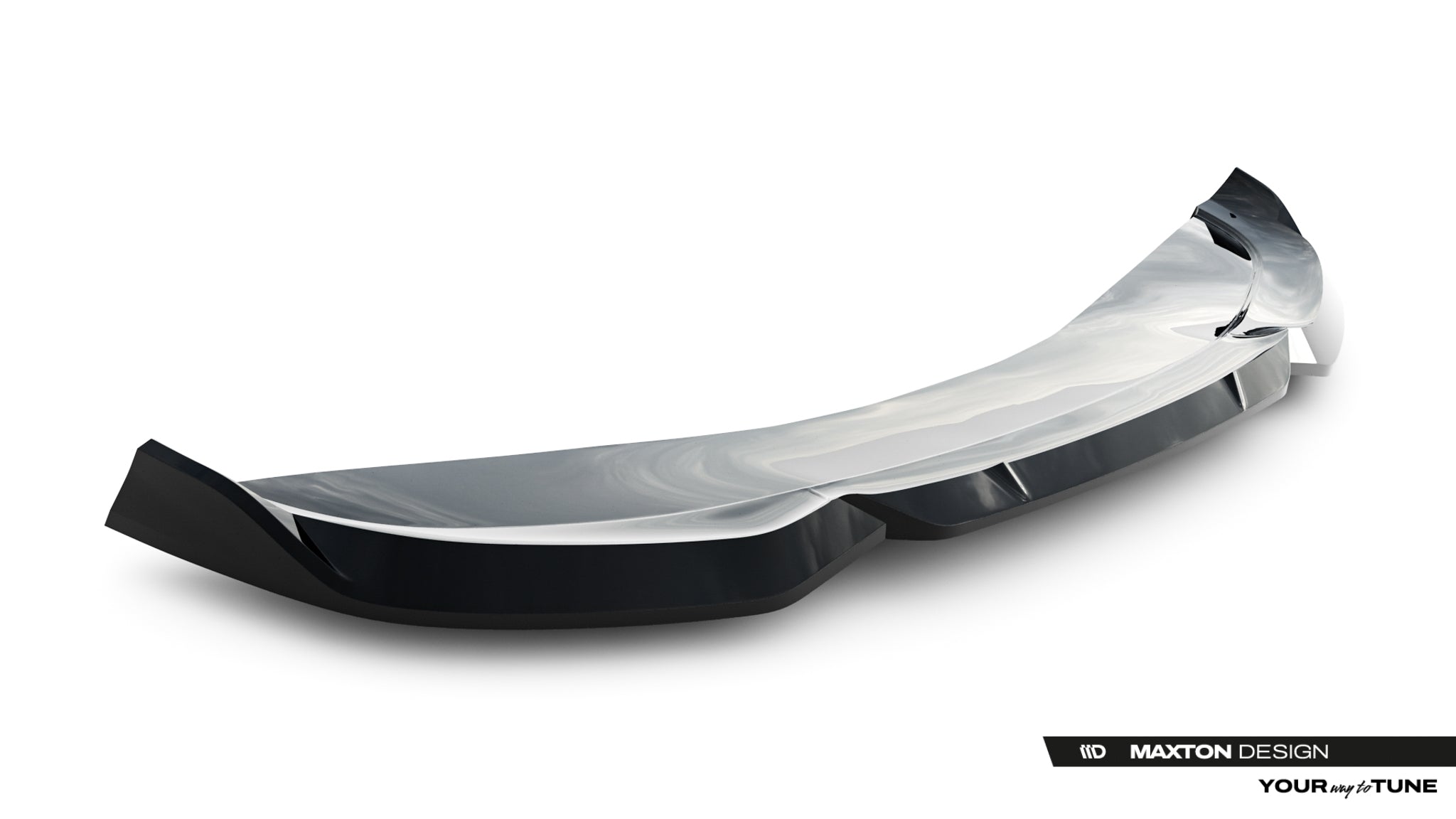 Maxton Design Street+ Spoilerlippe Front Ansatz V.2 passend für Cupra Born Mk1 schwarz Hochglanz